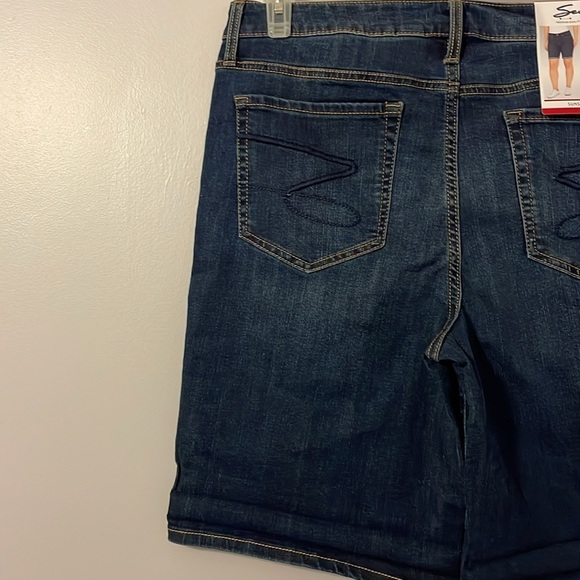 Seven7 Sunset Bermuda Torino Blue Denim Shorts size 14 - Picture 12 of 16